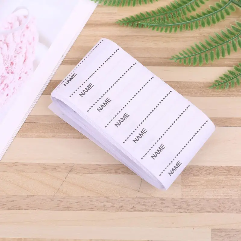 

White Garment Labels Washable Iron on Name Labels Set for Clothes Sewing Accessories