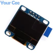 Синий Цвет 0.96 «дюйма I2C IIC Связи 128*64 OLED Дисплей ЖК-Экран Модуль 12864