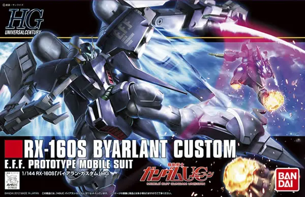 

1PCS Bandai 1/144 HGUC 147 RX-160S Byarlant Custom Gundam Mobile Suit Assembly Model Kits Anime action figure Gunpla juguetes