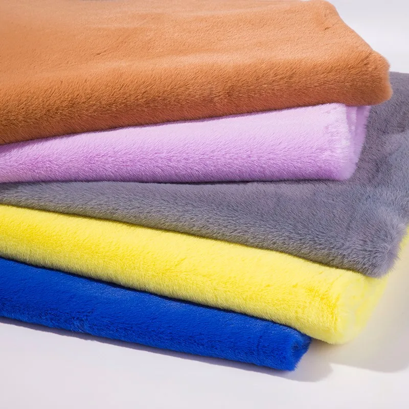 

Silk Fabric Patchwork Of A Small Rabbit Hair Fur Clothing Collar Scarf Hold Pillow Counter Display Short Plush Cloth Diy Toys