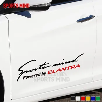 

2 Pieces Customizable Sports Mind Car Styling Automobiles Car Sticker Decal For Hyundai Elantra 2008-2017 Exterior Accessories