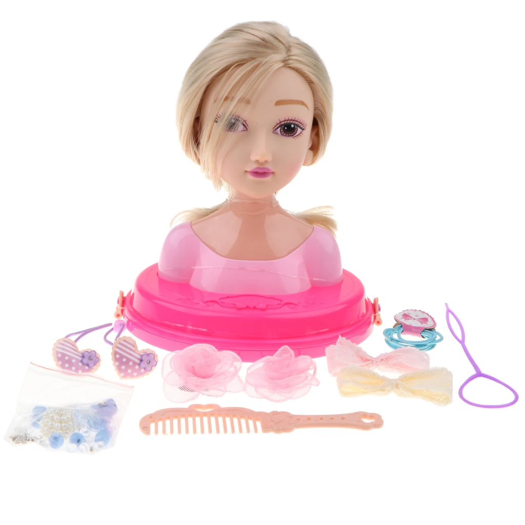 toy doll head for hairstyling