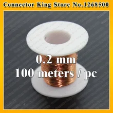 ChengHaoRan Технические характеристики: диаметр 0,2 мм* 100 м/ПК QA-1-155 полиуретановая проволока медная проволока эмалированный ремонтный кабель
