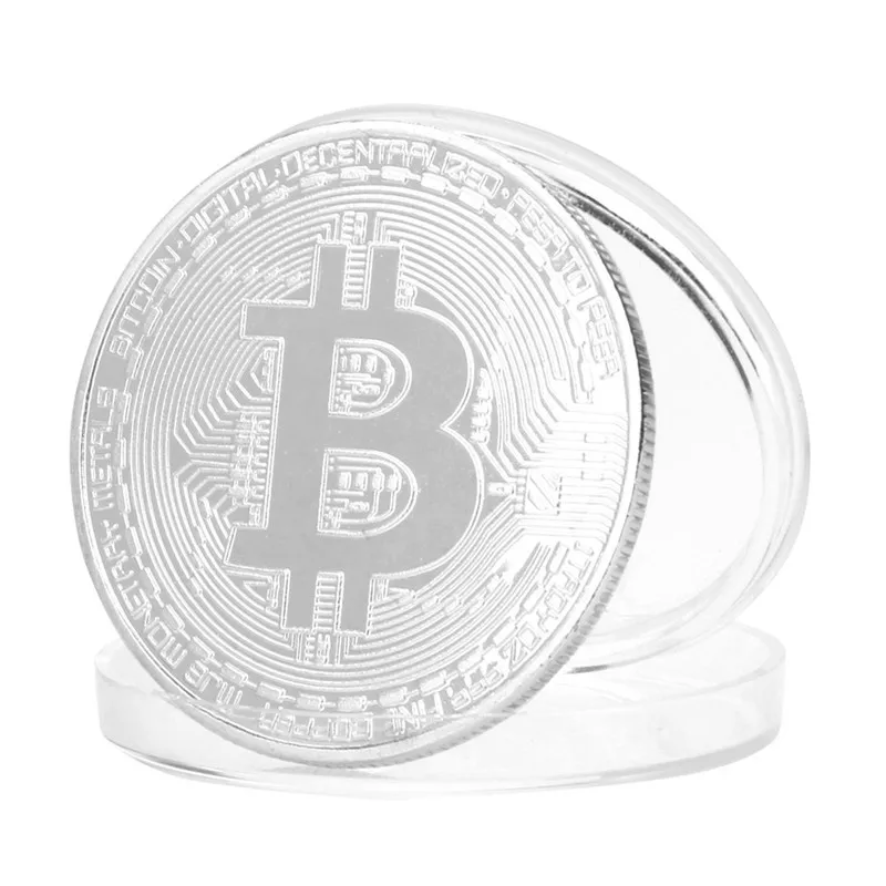 1PC Gold/Silver Plated Bitcoin Coin Collectible Gift BTC Coin Art Collection Physical Metal decoration Coins Golden drop ship 1PC Gold/Silver Plated Bitcoin Coin Collectible Gift BTC Coin Art Collection Physical Metal decoration Coins Golden drop ship