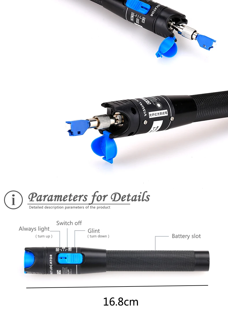 KELUSHI 1mW 3~5km FTTH Fiber Optic Visual Fault Locator