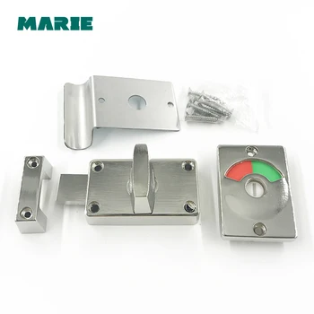 

Home Door Window Security Bolt Lock Button Open Type Chrome Plated Zinc Alloy