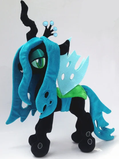 

[Best] Movies & TV 32cm little horse Queen Chrysalis plush toy high Quality soft PP cotton stuffed doll model baby kids toys