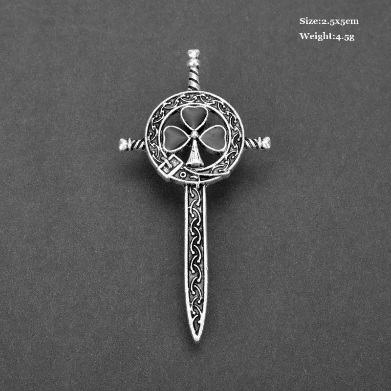 Модные ювелирные изделия Outlander брошь Thistle кельтские узлы Kilt Pin Брошь шотландский шарф с национальным узором Броши Викинг норвежский Женский Мужской