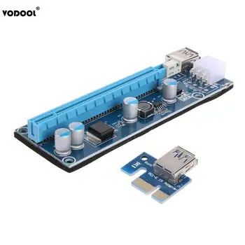 

VODOOL PCI Express PCI-E 1X To 16X USB3.0 Mining Machine Extender Riser PC Computer Expansion Card Adapter With 15Pin-6Pin Cable