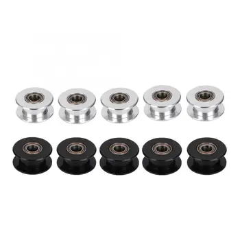 

5PCS 3D Printer Accessory 5mm Bore Idler Pulley H Shaped Toothless 6mm Timing Belt Wheel