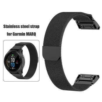 

Metal Milanese Watch Band Stainless Steel Strap For Garmin MARQ Forerunner Accessary