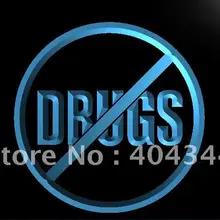 LB966-без наркотиков Дисплей Предупреждение бар светодиодный знак неонового света