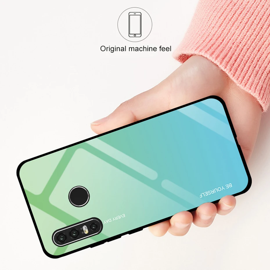 HORUG Solid Phone Case For Huawei P20 Lite Nova 3 P 30 Phone Case Harder Cover Gradient For Huawei P30 P20 Lite Nova 3 Cases (7)
