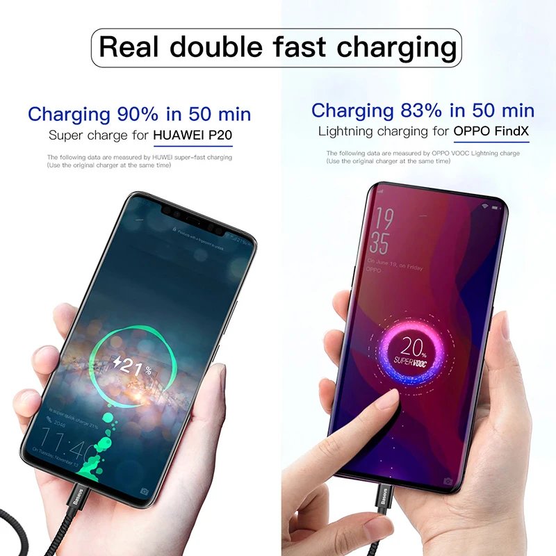 Кабель usb type-C Baseus 5A для huawei mate 30 P30 P20 Pro Supercharge Xiaomi Mi 9 samsung S10 S9 USBC type-c кабель USB-C зарядное устройство