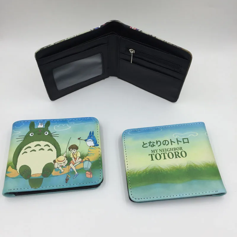 Аниме Гравити Фолз/Treebread из искусственной кожи кошелек для мужчин и женщин держатель для карт и Фото Кошелек короткий кошелек для монет для косплея подарок - Цвет: My Neighbor Totoro 3