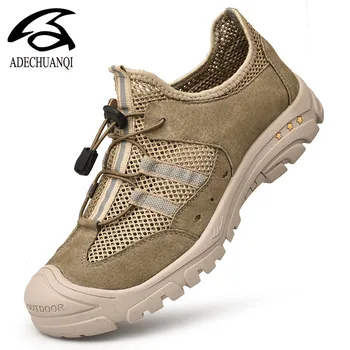 

2019 New Comfortable Men's Shoes Summer Breathable mesh Outdoor Sneakers For Spring Men Flat Shoes Comfortable Casual Shoes