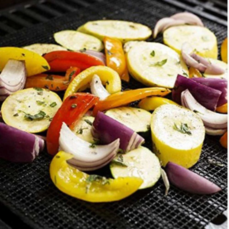 

Useful Reusable Non-Stick Cross Wire Steaming Barbecue Rack BBQ Grill Mesh Oven Net Carbon Grill