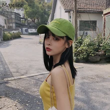 Бейсболки женские повседневные купольные шикарные повседневные корейские Стильные повседневные Универсальные высококачественные простые женские милые