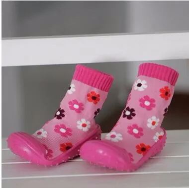 Kidadndy/носки для малышей; трехмерные хлопковые носки для новорожденных; нескользящие носки с резиновой подошвой; Ws5011R