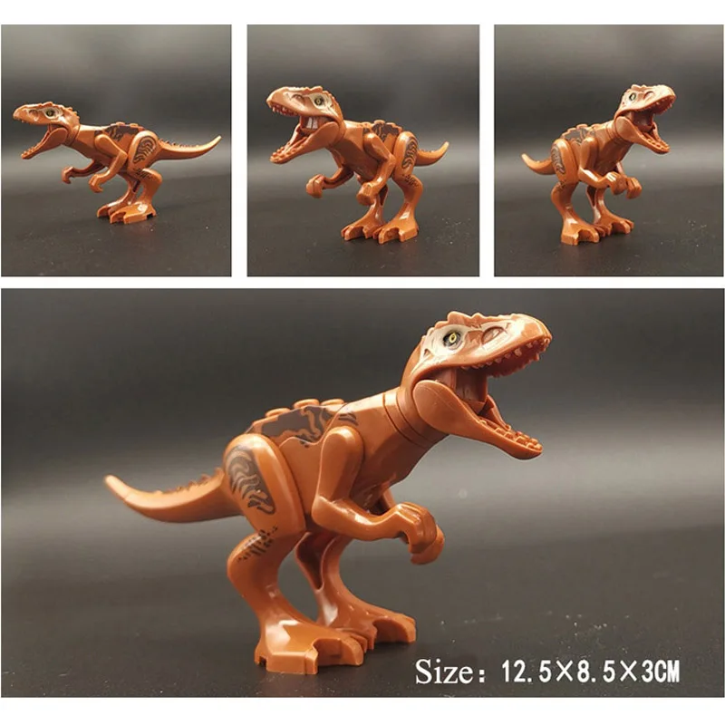 

Jurassic World Dinosaurs Building Blocks Tyrannosaurus Assemble Block Connecting Toy Kids Toys Various Dinosaur Kids Gift