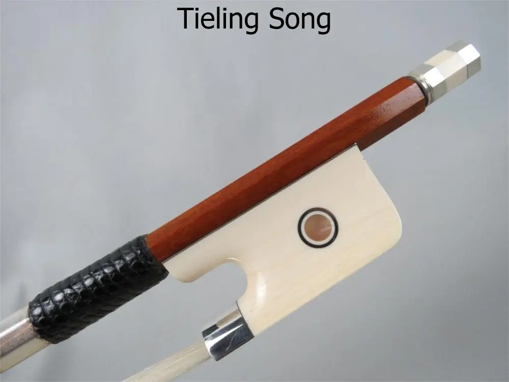 

Strong,balance Professional master Pernambuco cello bow 4/4 silver mounted #8090