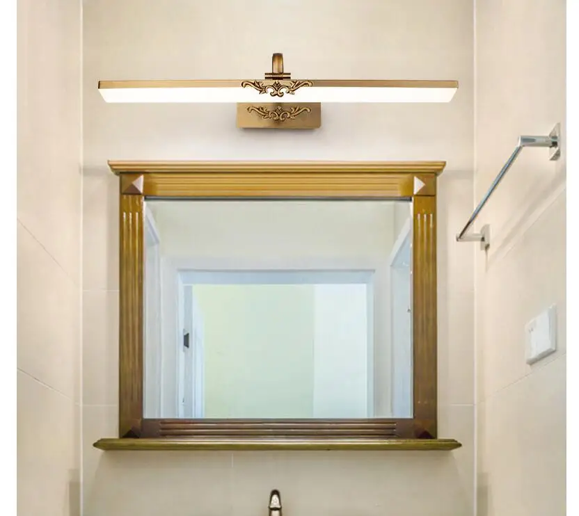 Espelho do Banheiro à Prova Luzes do Espelho do Armário Lâmpada de Parede de Luz 71 Lâmpada d' Água Retro Bronze Vanity Led 41 cm - 51 61 13 Luminárias de parede