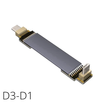 

Micro HDMI Male To Micro HDMI Male Cable Type D To D ( Elbow 90 Degree Down Micro HDMI Right Angle Cable) D3D1
