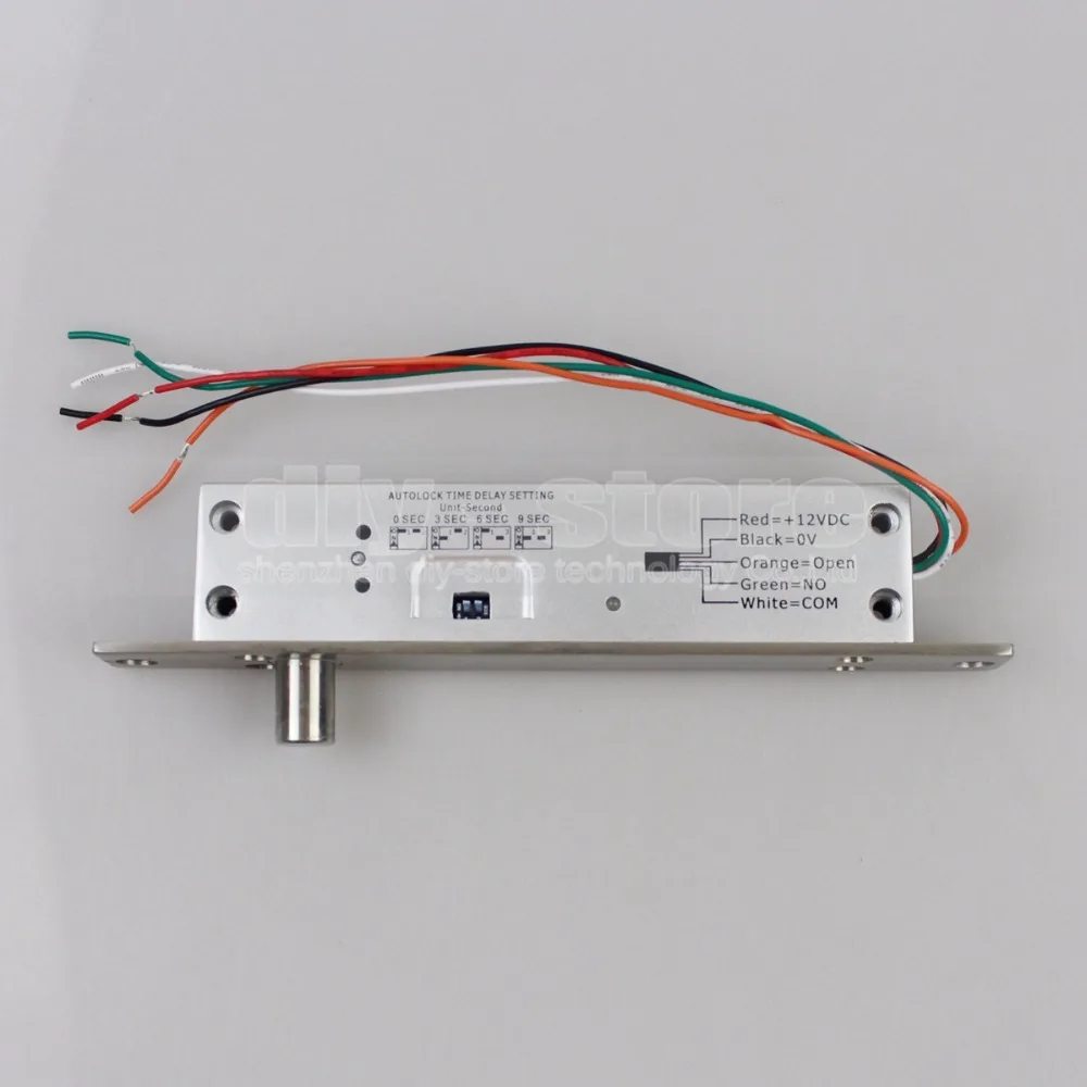 

DIYKIT Fail Secure Narrow Door Electric Bolt Lock W/singal Time&Open Wire NO Model for Access Control System