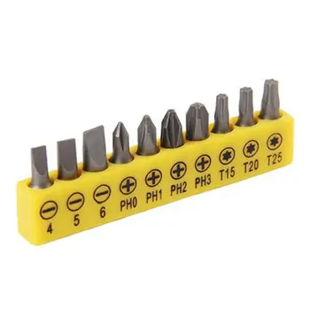 

GTBL 10pcs Screwdriver Bit Set 25mm Security Bit Set Electric Screwdriver Bit
