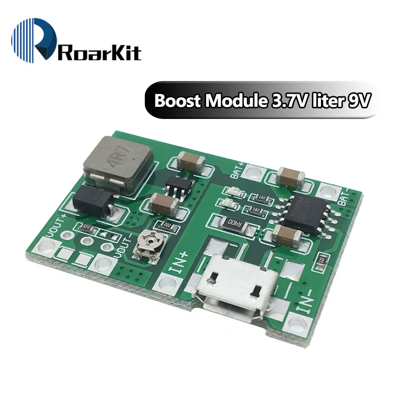 3,7 в 4,2 в литий-ионная 18650 плата зарядного устройства для аккумулятора DC-DC Повышающий Модуль TP4056 TC4056 Запчасти для DIY комплекта