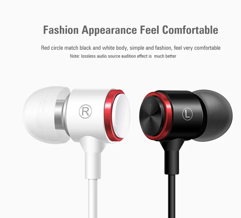 Duszake S320 Stereo Bass Headphone In-Ear 3.5MM Wired Earphones Metal HIFI Earpiece with MIC for Xiaomi Samsung Huawei Phones