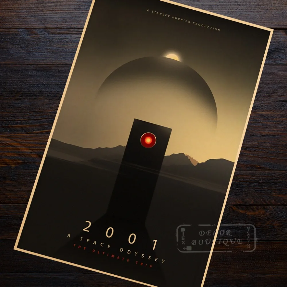 Sci-Fi Science 2001 A Space Odyssey Monument Ретро винтажный крафт-плакат декоративный DIY настенный
