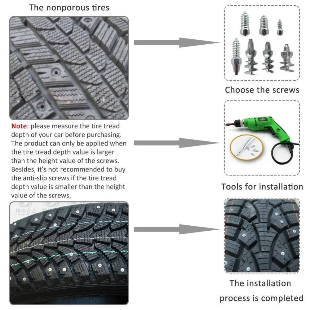 Universal-100PCS-Car-Tires-Studs-Screw-Winter-Snow-Spikes-Wheel-Tyres-Snow-Chains-Studs-For-Car