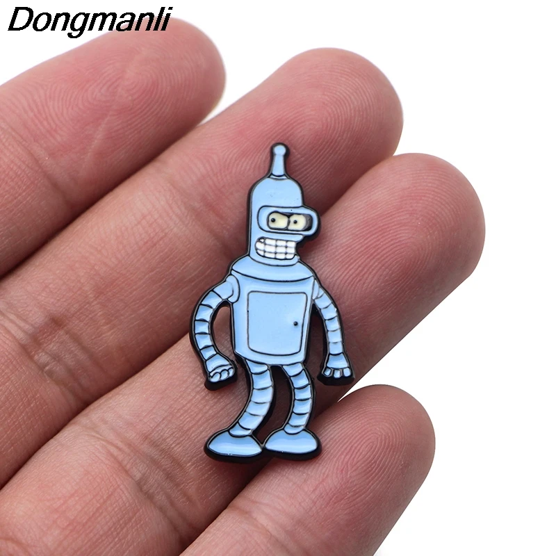 P3259 Dongmanli Futurama милые эмалированные булавки и броши для женщин и мужчин нагрудные булавки рюкзак сумки значок подарки