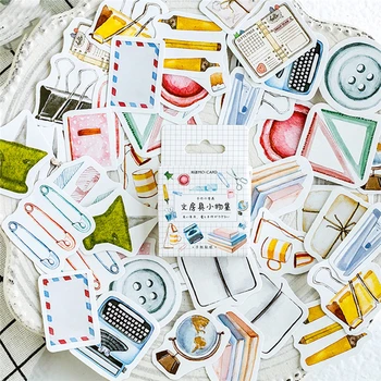 

46pcs Small Item Collection Paper Sticker New Style Diy Diary Paper Lable Sealing Stickers Crafts Decor For Album Scrapbooking