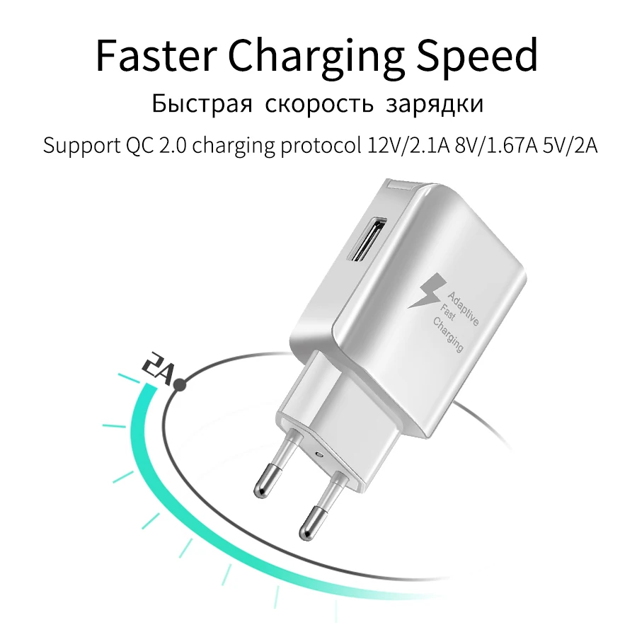 USB зарядное устройство для huawei P20 Lite, быстрый USB адаптер, 5 В/2 А, настенное зарядное устройство для путешествий, штепсельная вилка европейского стандарта США для iPhone, Micro usb type C, зарядка данных