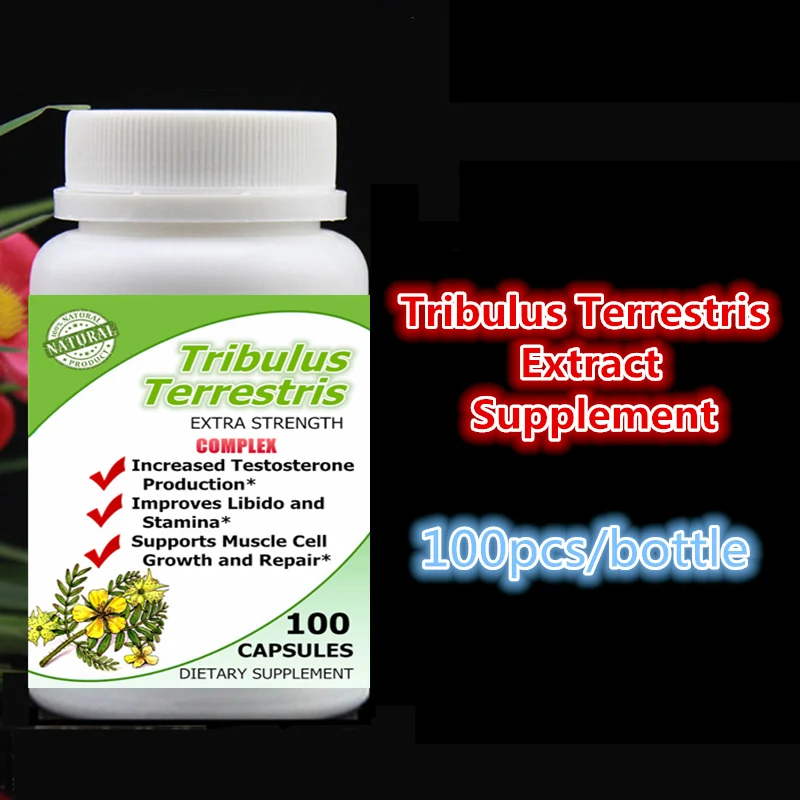 Для мужчин, Tribulus Terrestris смешанный экстракт, Noursing Man, увеличение t-уровня поддержки мышц роста и ремонта клеток, 100 шт/бутылка