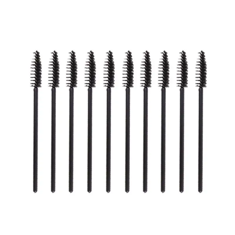 5/10pcs Eyelash Extension Disposable Eyebrow brush Mascara Wand Applicator Spoolers Eye Lashes Cosmetic Brushes Set Makeup Tools - Цвет: Black 10pcs