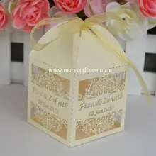 Индийская Свадебная ажурная коробочка на заказ с свободная лента