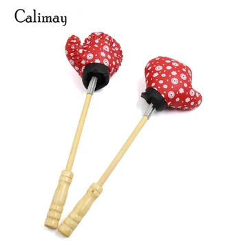 

Wooden Handle Fist Shaped Spring Body Massage Hammer Knock Stick Relax Tool