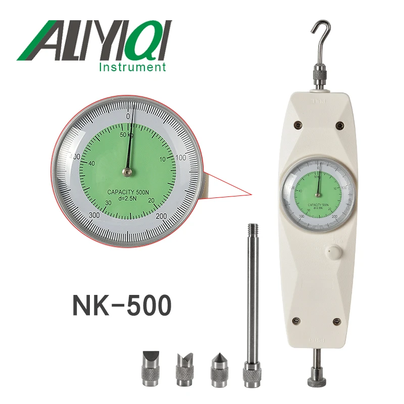 Pointer Dynamometer Analog Push Pull Force Gauge Dial Mechanical Force Meter Tensile Tester 500N 50KG Stroke 10MM Pointer Dynamometer Analog Push Pull Force Gauge Dial Mechanical Force Meter Tensile Tester 500N 50KG Stroke 10MM