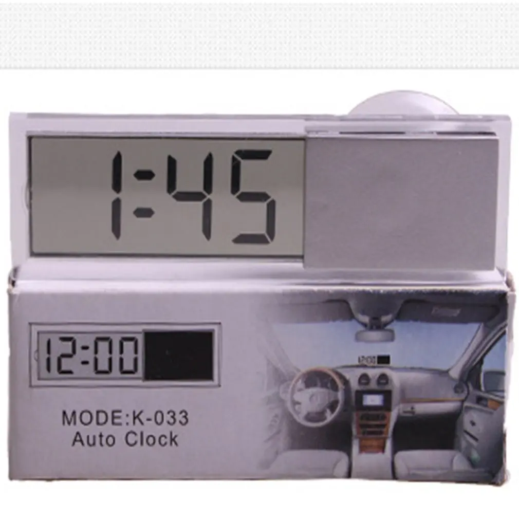 

New Portable Ceative Suck Clock for Car Accessories Parts Clearly and Durable