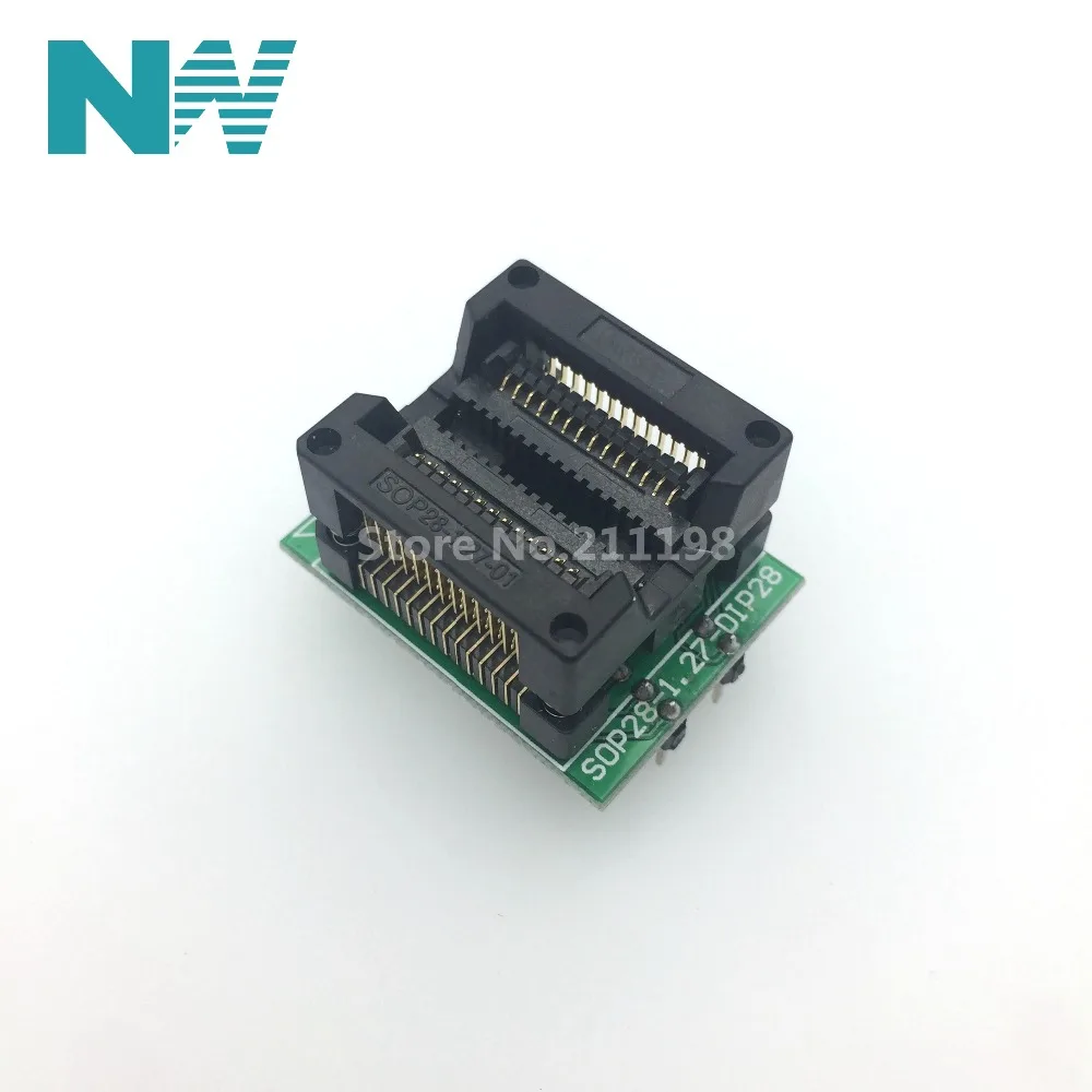 

IC Socket Sop28 to dip28 ic test block 300milcnv-sop-dip2 programmer adapter
