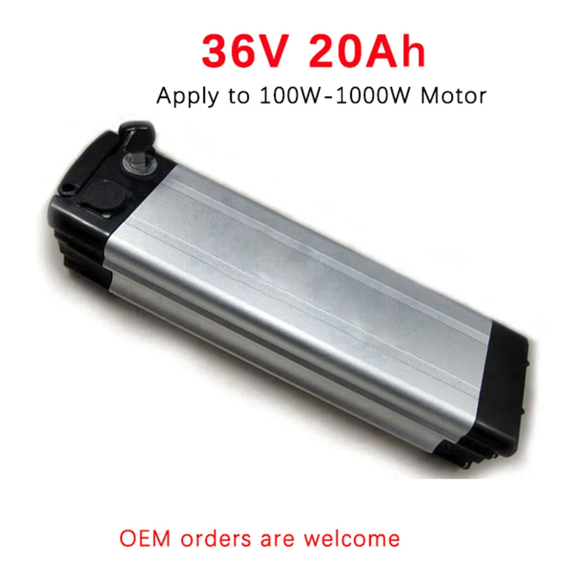 Perfect 36V 20Ah 1000W Electric Bike Battery E Scooter Battery Silver Fish Lithium Ion Battery Pack For Electric Bicycle Motor Bike 3