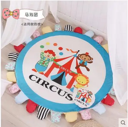 

Nordic Gray Series Round Carpets For Living Room Game Crawl Rug Child bedroom computer chair Floor Mat Cloakroom Rug And Carpet
