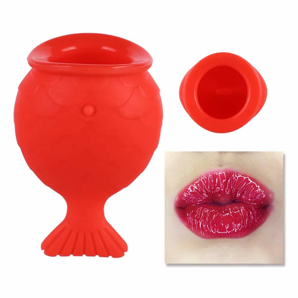 

Silicone Sexy Full Lip Plumper fish shape Lip Enhancer Device Nipple Increase lips Lip Plump for Women