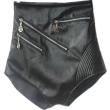 Женские сексуальные черные короткие штаны с высокой талией для танцев