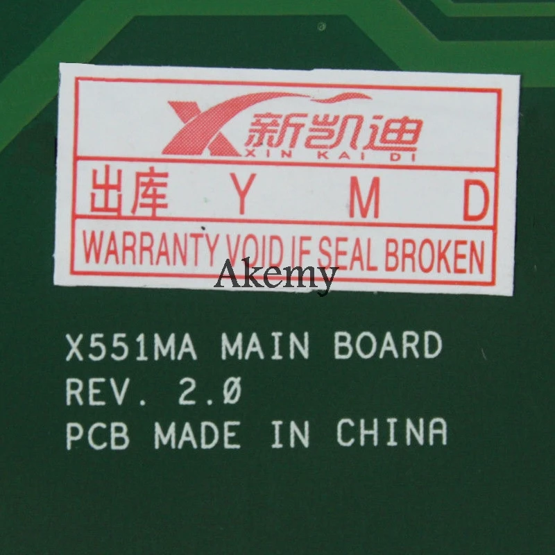 XinKaidi X551MA материнская плата для ноутбука ASUS X551MA X551M X551 F551MA D550M тест оригинальная материнская плата 2 ядра cpu N2840/N2830