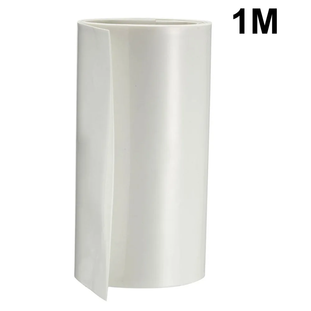 Uxcell PVC 105 мм плоская ширина 1 метр Длина термоусадочная трубка для 18650 источников