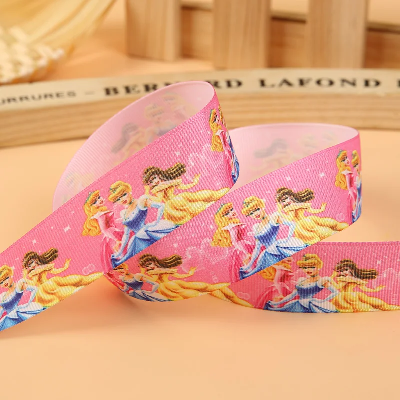 25mm width Cartoon Character printed Grosgrain Rib...